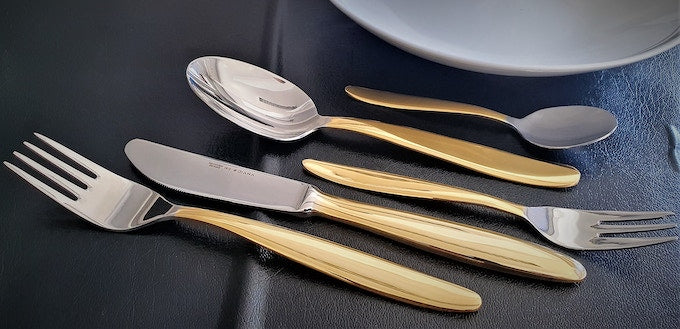 Diana Gold Tableware | Half Gold