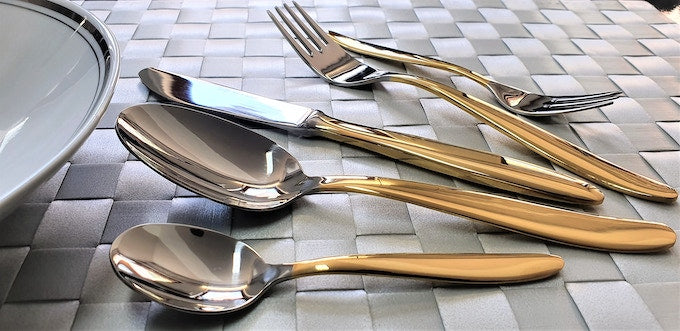 Diana Gold Tableware | Half Gold