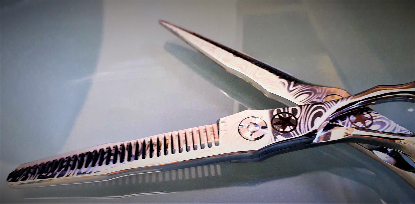 Sternsteiger Samurai thinning hair shears in 6 inches