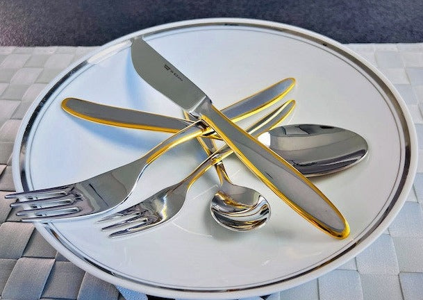 Diana Gold tableware | Gold-plated edges