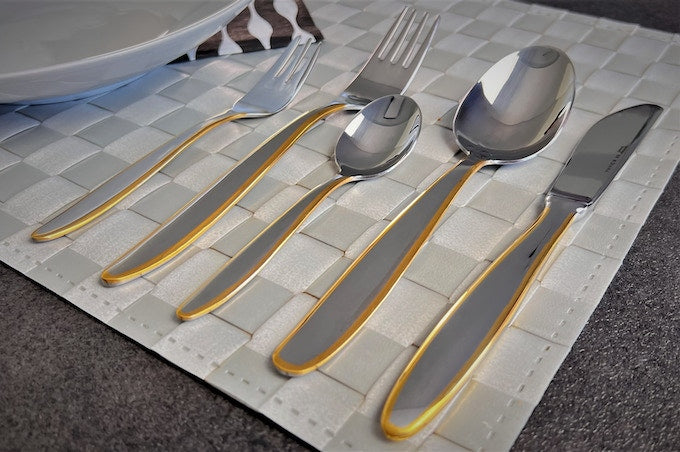 Diana Gold tableware | Gold-plated edges