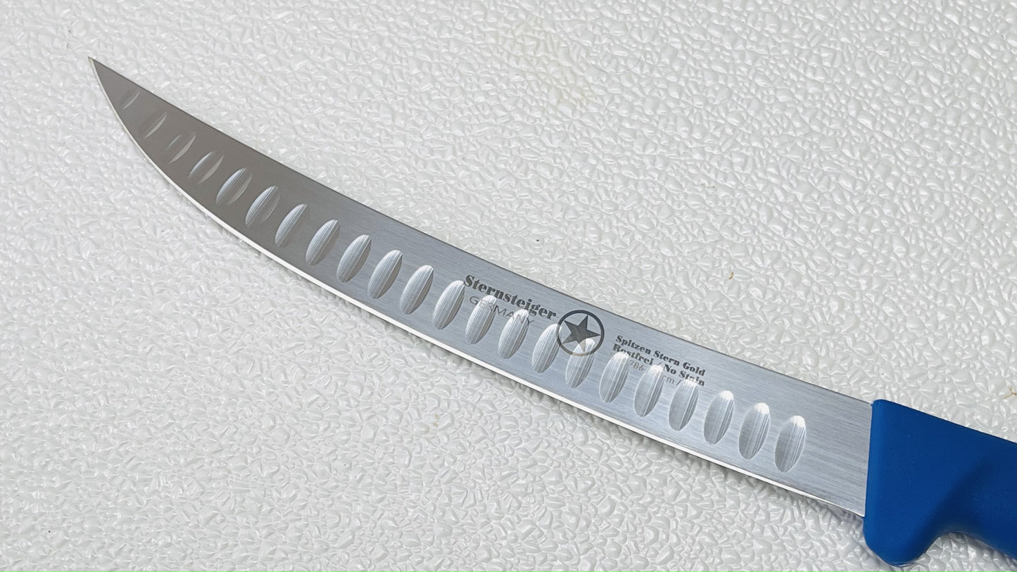 Sternsteiger boning knife with Granton edges in 25 cm