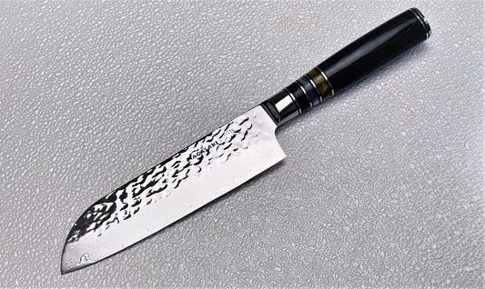Nagasaki Hand hammered Santoku knife