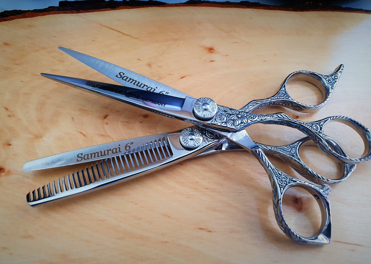 Sternsteiger Juego de tijeras de pelo Samurai Flower