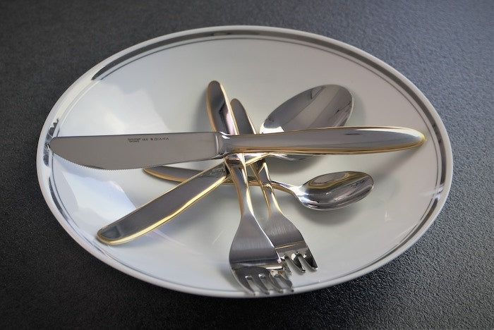 Diana Gold tableware | Gold-plated edges