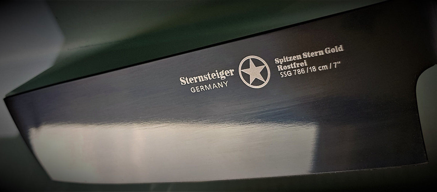 Cuchillo Nakiri (7"/18cm) | Sternsteiger - Colección Titanio