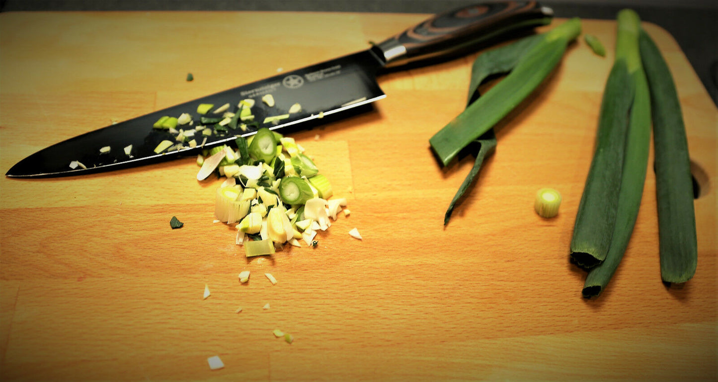 Cuchillo de chef (8"/20 cm) + cuchillo pelador (3,5"/10 cm) | Sternsteiger - Colección Titanio