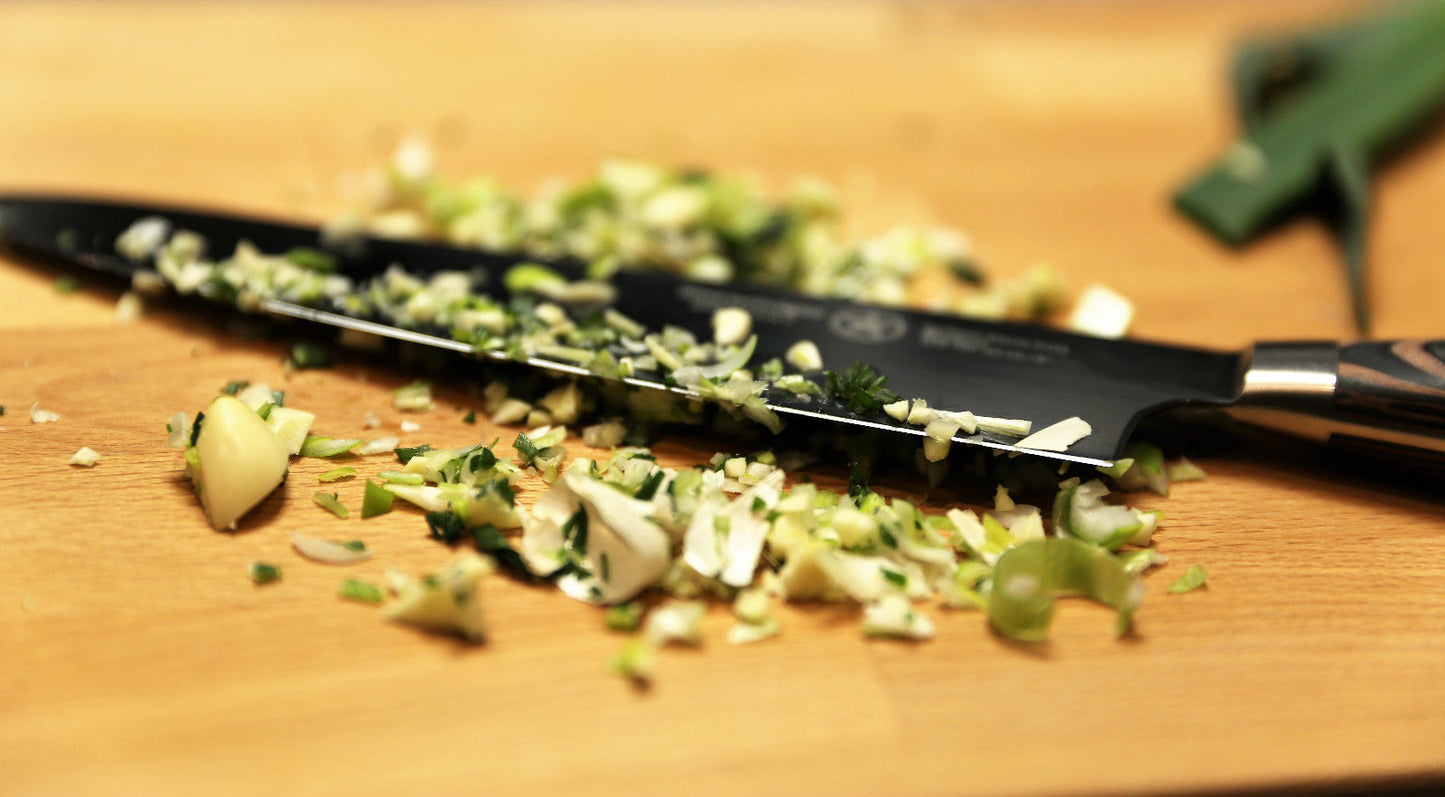 Cuchillo de chef (8"/20 cm) + cuchillo pelador (3,5"/10 cm) | Sternsteiger - Colección Titanio