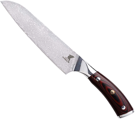 Damascus Santoku Messer (7"/18cm) | Sternsteiger - Hiroto Kollektion