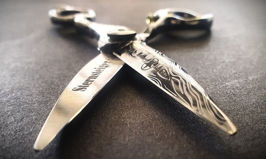 Sternsteiger Green Blitz hair scissors 6 inches
