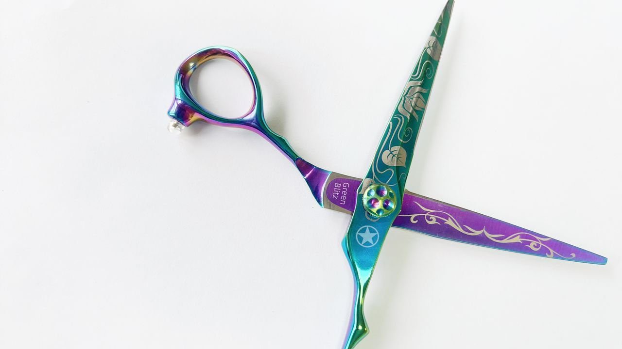 Sternsteiger Green Blitz hair scissors 6 inches