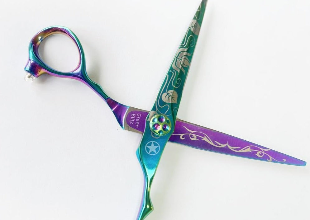Sternsteiger Green Blitz Hair Scissors Set 6 Inch
