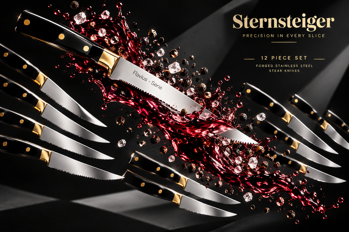 Flavius ​​Steak Knives - Set of 12 pieces