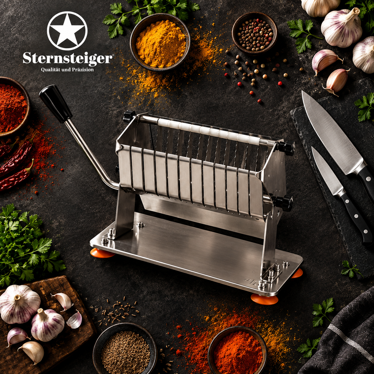 Sternsteiger currywurst cutter, manual