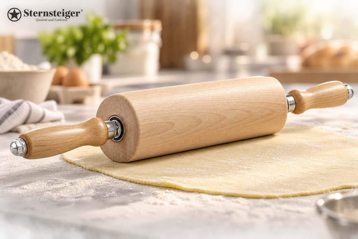 Sternsteiger Professional Heavy-Duty Wood Rolling Dough Pin (SS29040)
