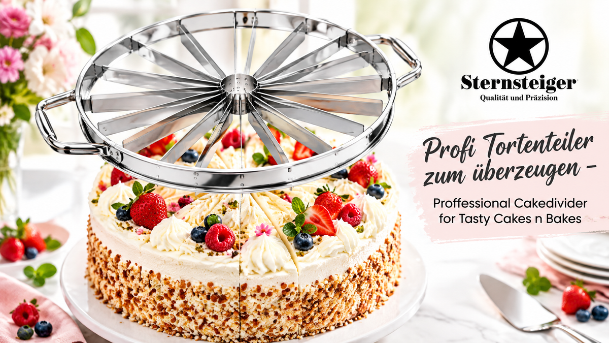Sternsteiger Professional double sided Cake divider in 10/16