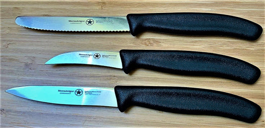 Juego de 3 cuchillos mondadores Serie Basic Stern