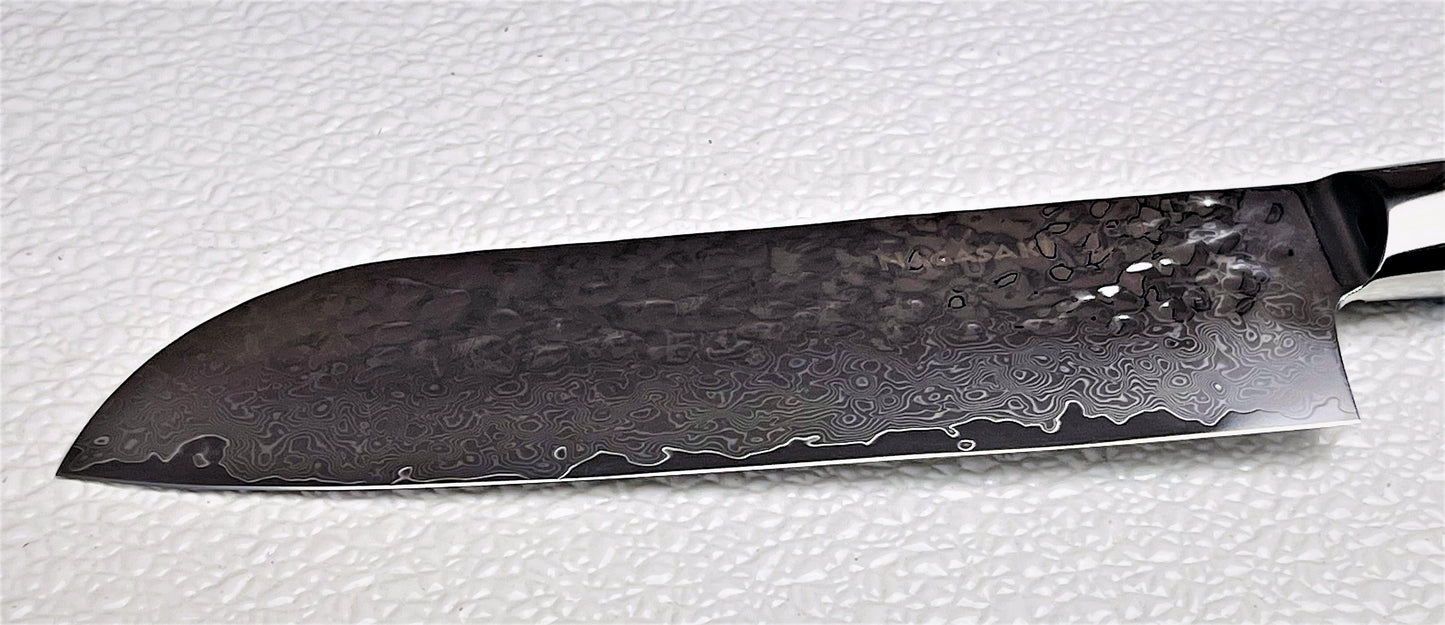 Nagasaki Hand hammered Santoku knife