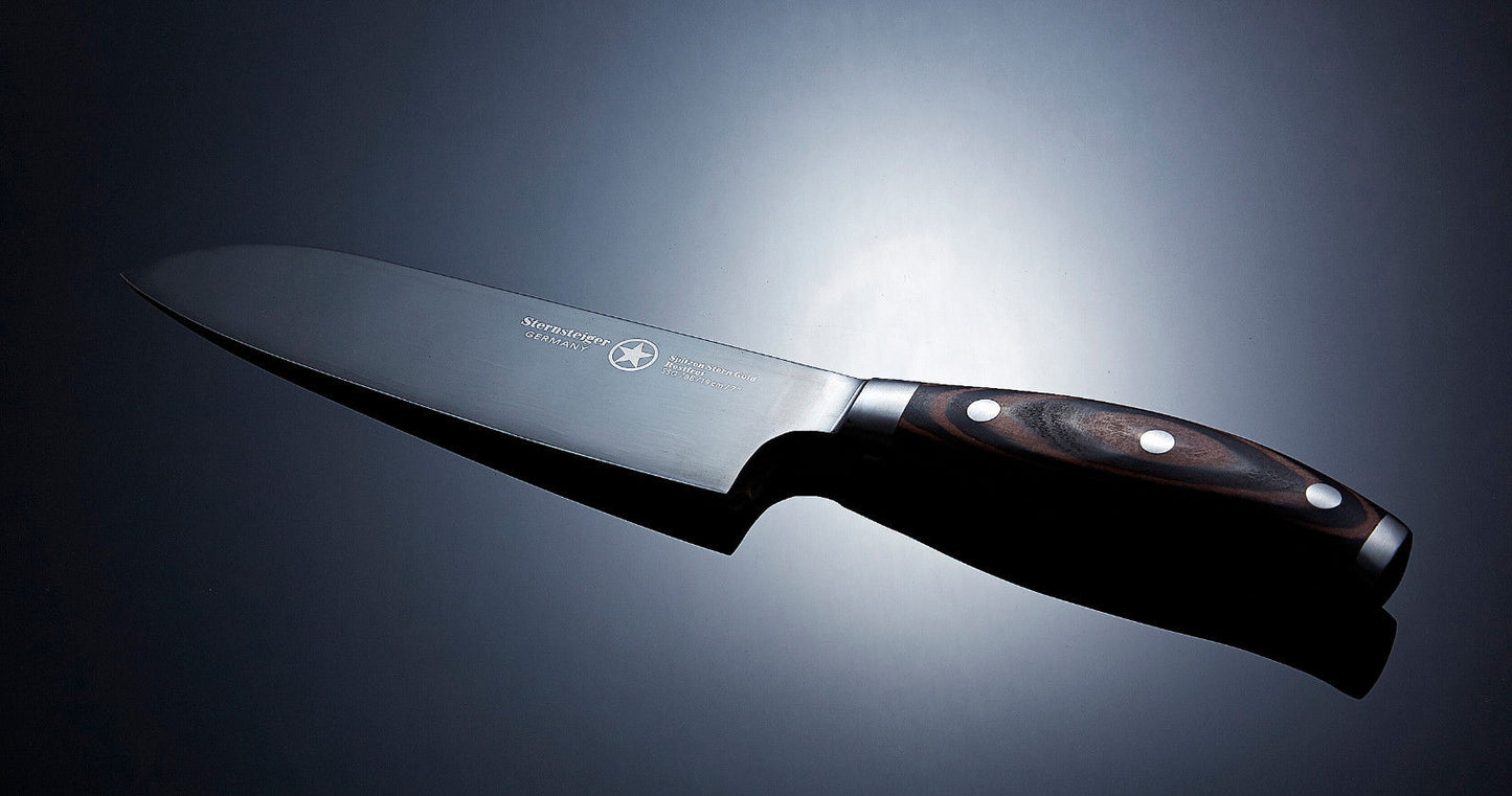 Sternsteiger Titanium Series 7"/18cm Santoku Knife + 3.5"/10cm Paring Knife
