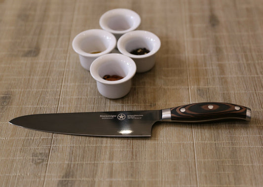 Cuchillo de chef (8"/20 cm) + cuchillo pelador (3,5"/10 cm) | Sternsteiger - Colección Titanio